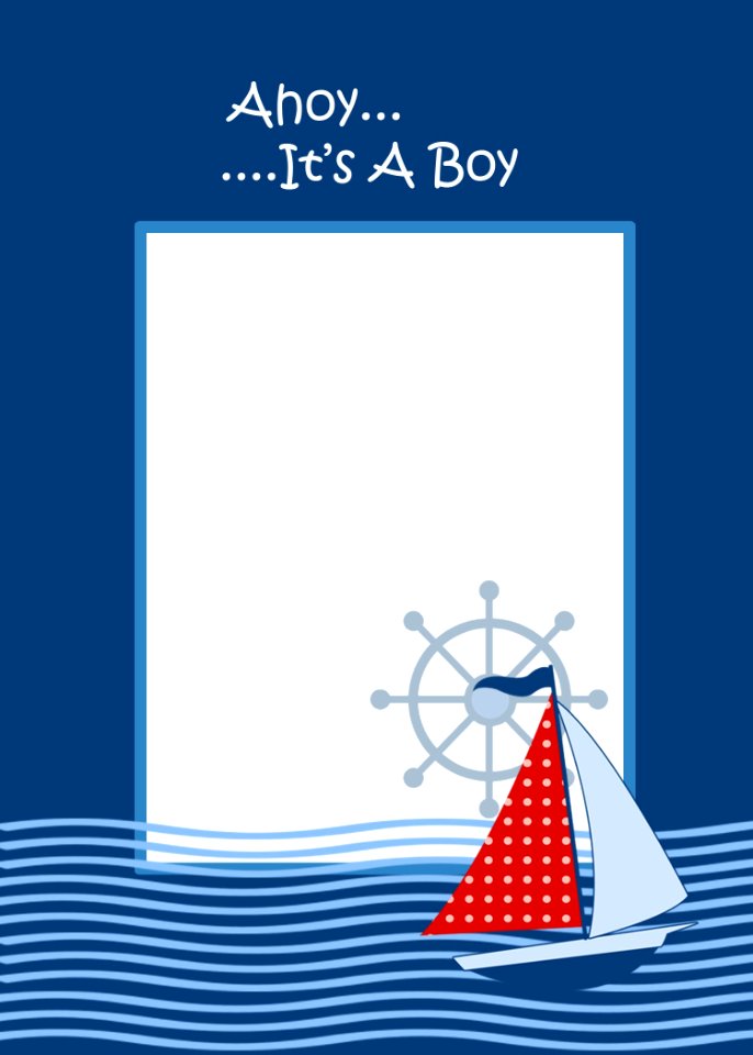 Announcement blue boy