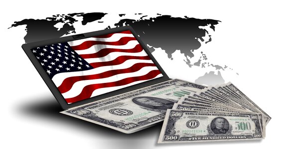 Taxes flag usa