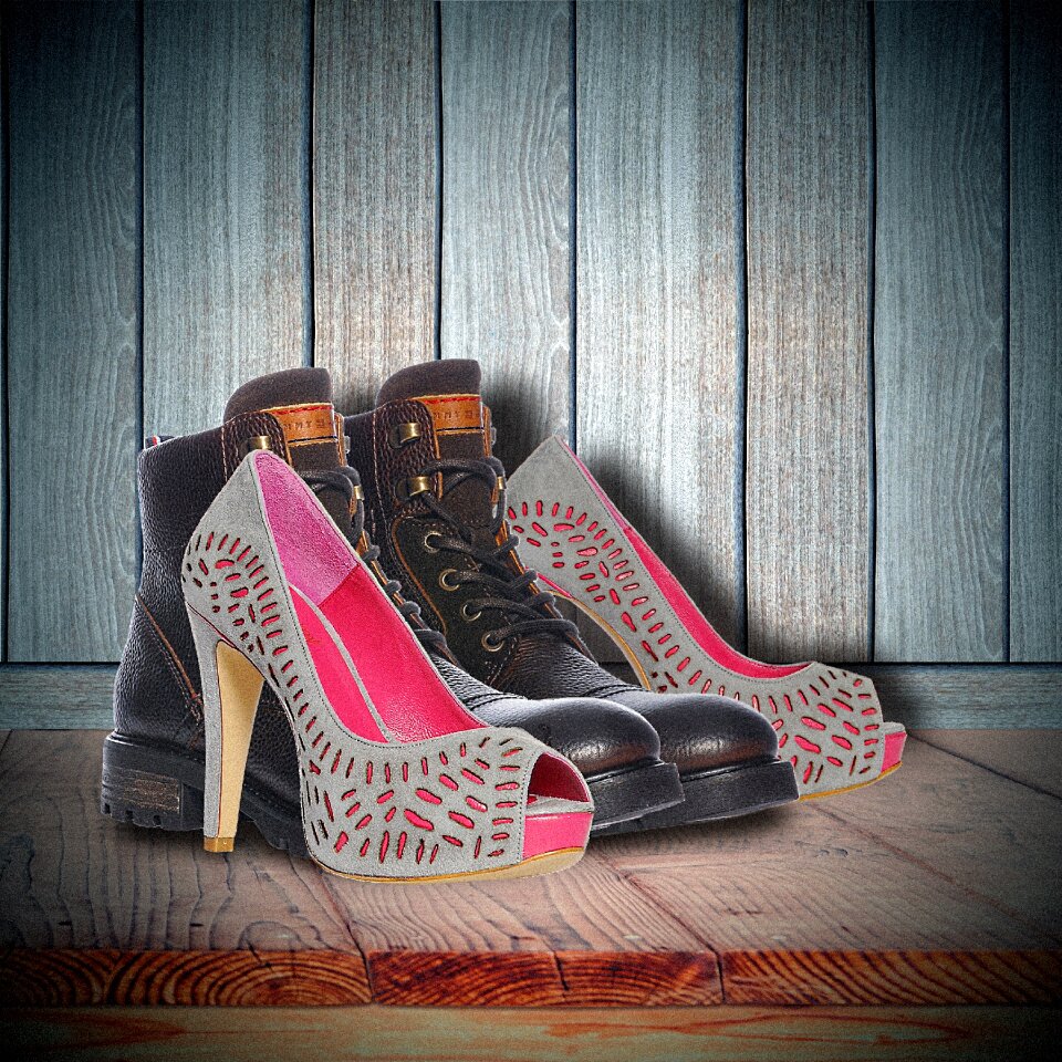 Schoenenpaar high heels naughty