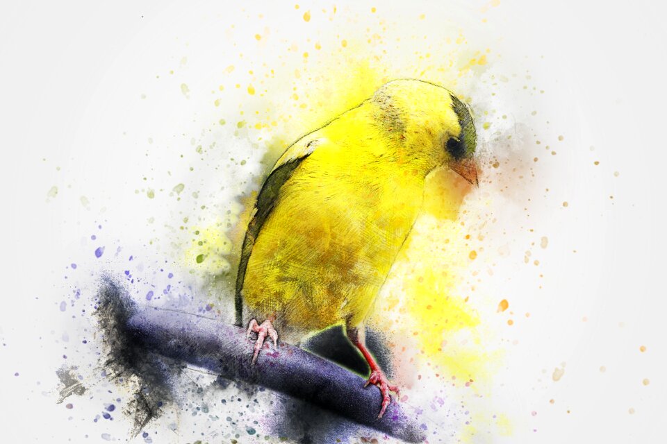 Abstract watercolor vintage
