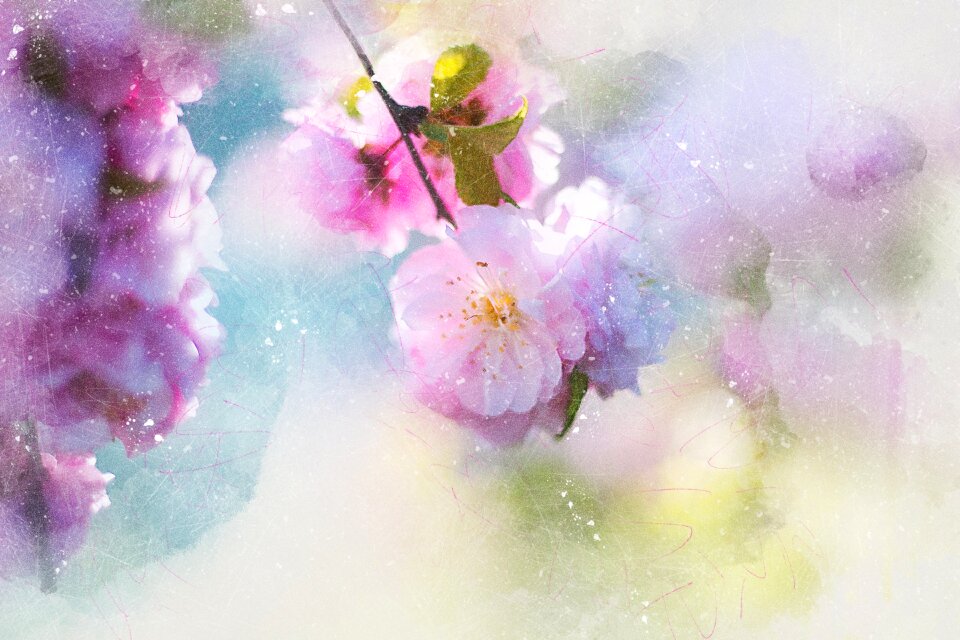 Abstract nature wedding