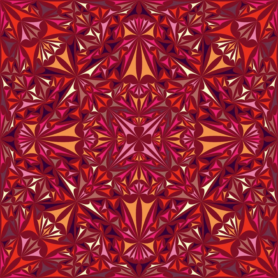 Kaleidoscopic geometric symmetry