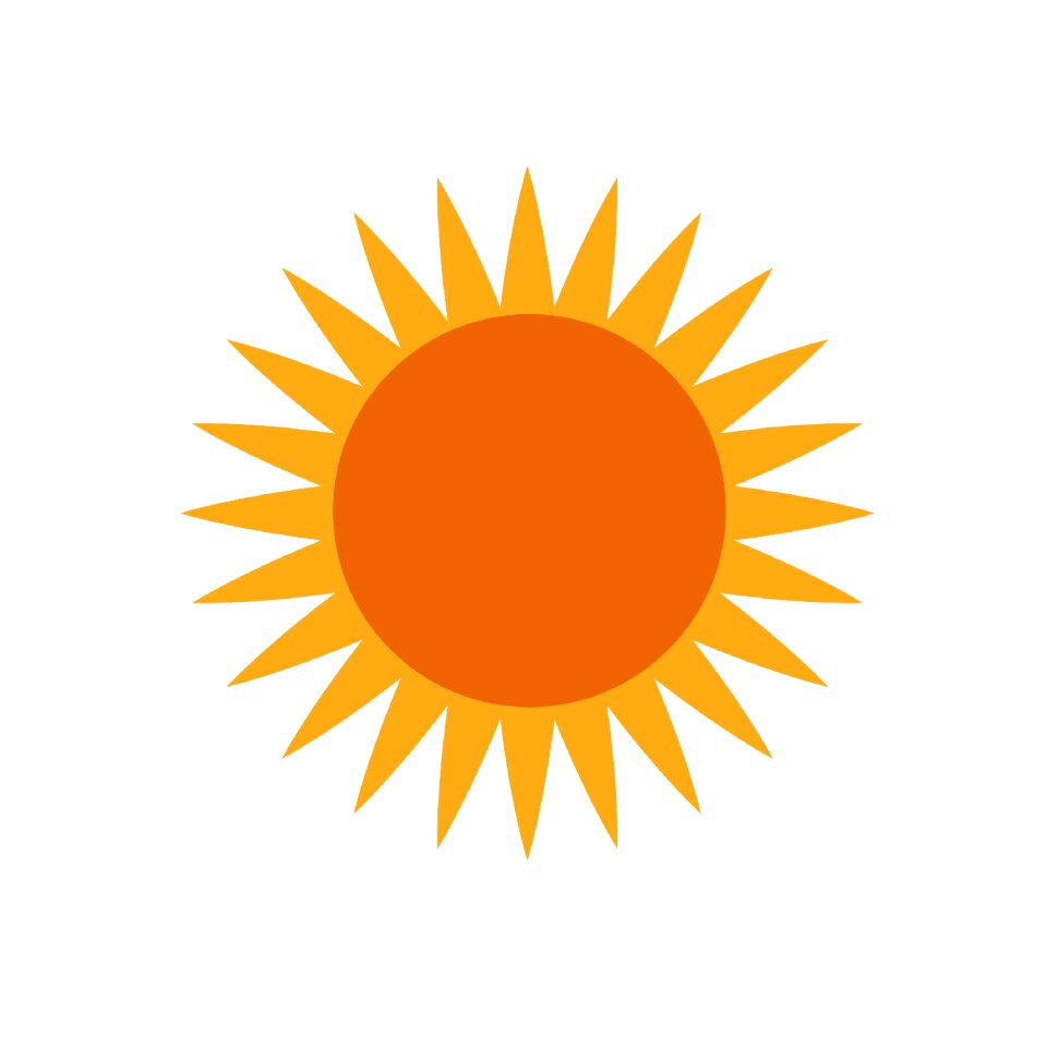 Sunrise illustration clipart