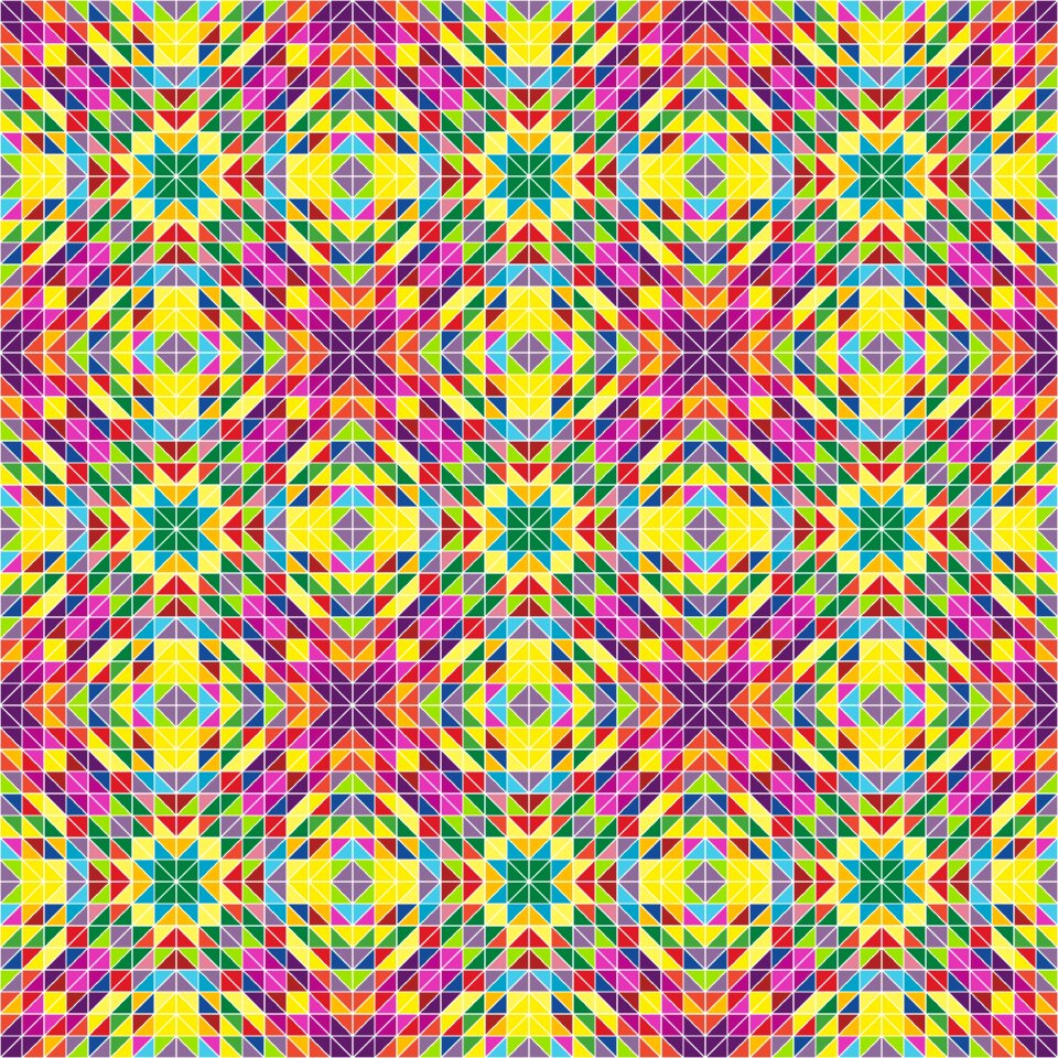 Repeating grid decoration