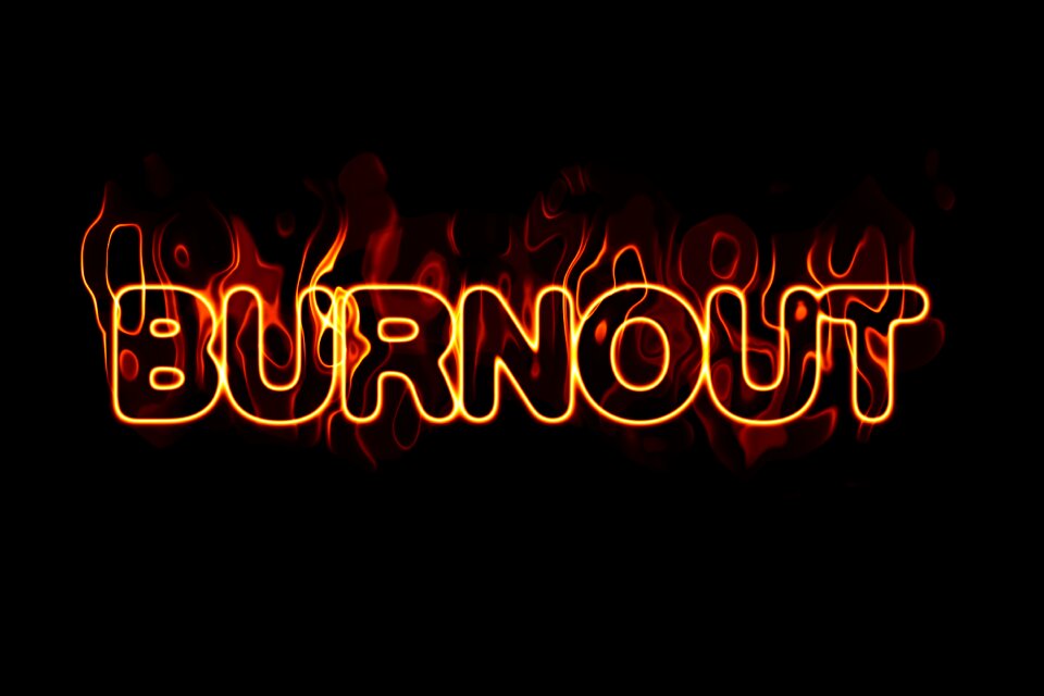 Flame stress text