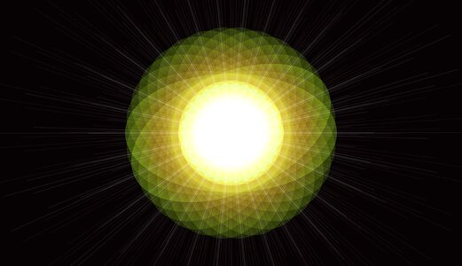 Ray beam digital art