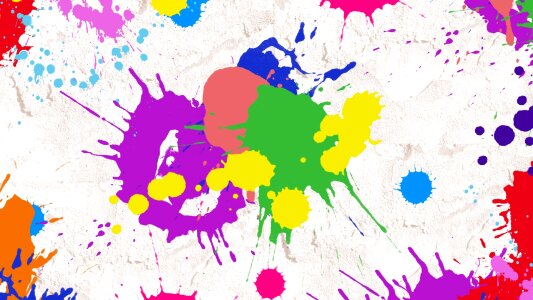 Paint splatter paintball