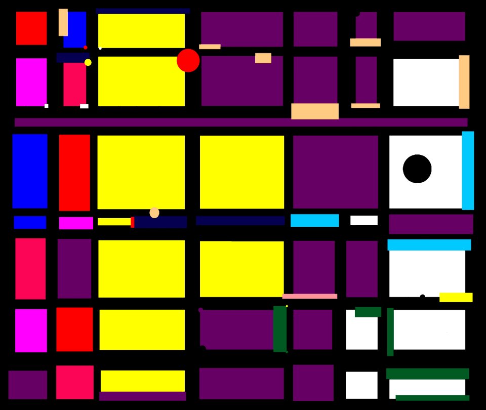 Colorful decoration modern