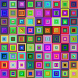 Geometric abstract tile