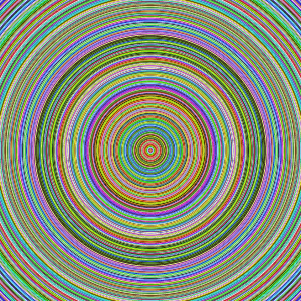 Background hypnotic round