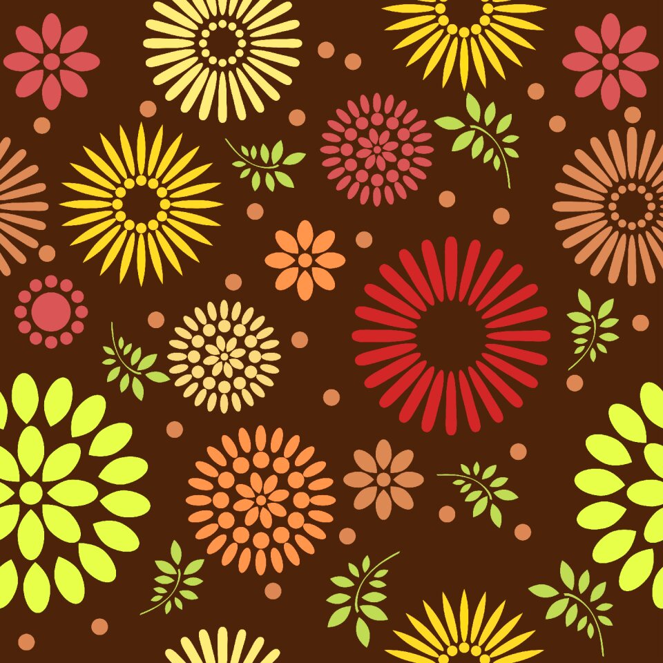 Flowers decorative brown flower