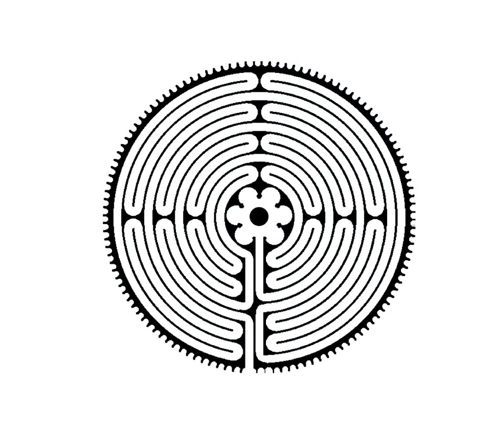 Maze flower Free illustrations