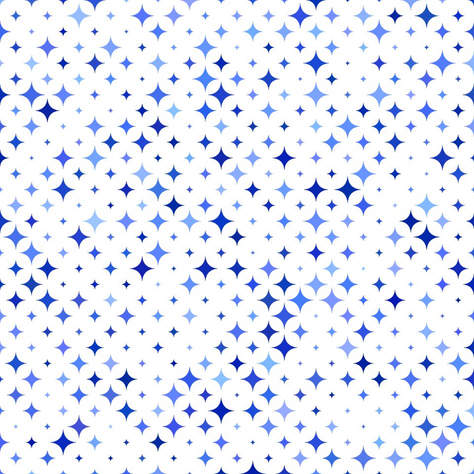Blue abstract shape