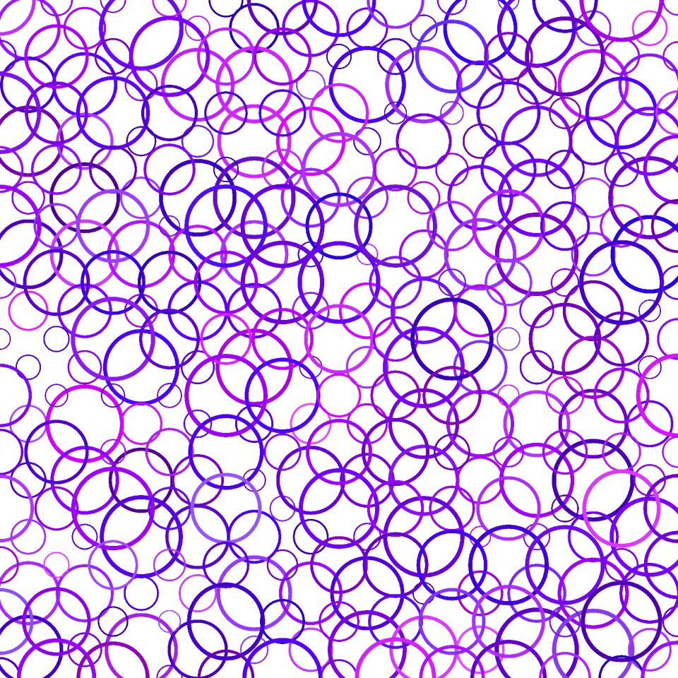 Geometric circle pattern color