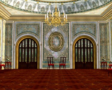 Palace architecture interior