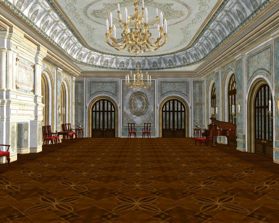 Palace architecture interior