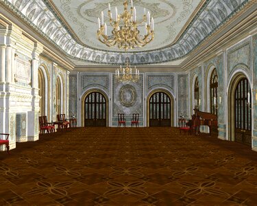 Palace architecture interior