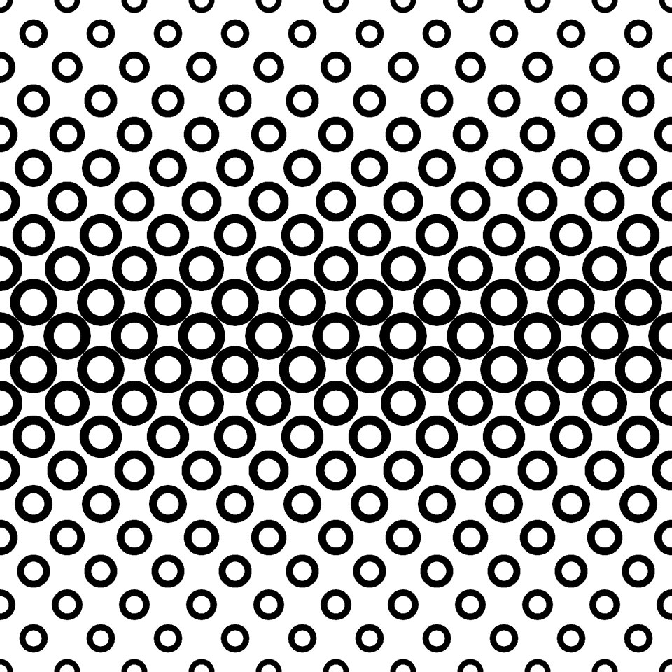 Dot ring monochrome