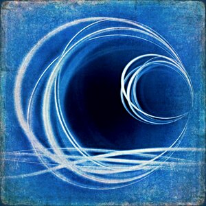 Modern art artwork blue