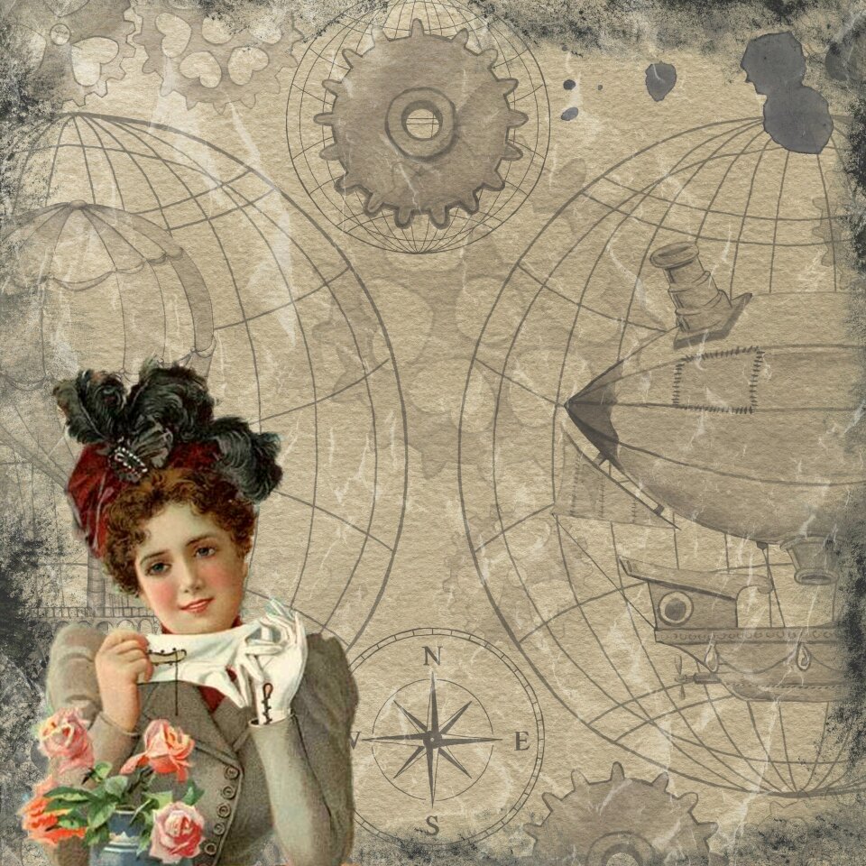 Girl woman antique