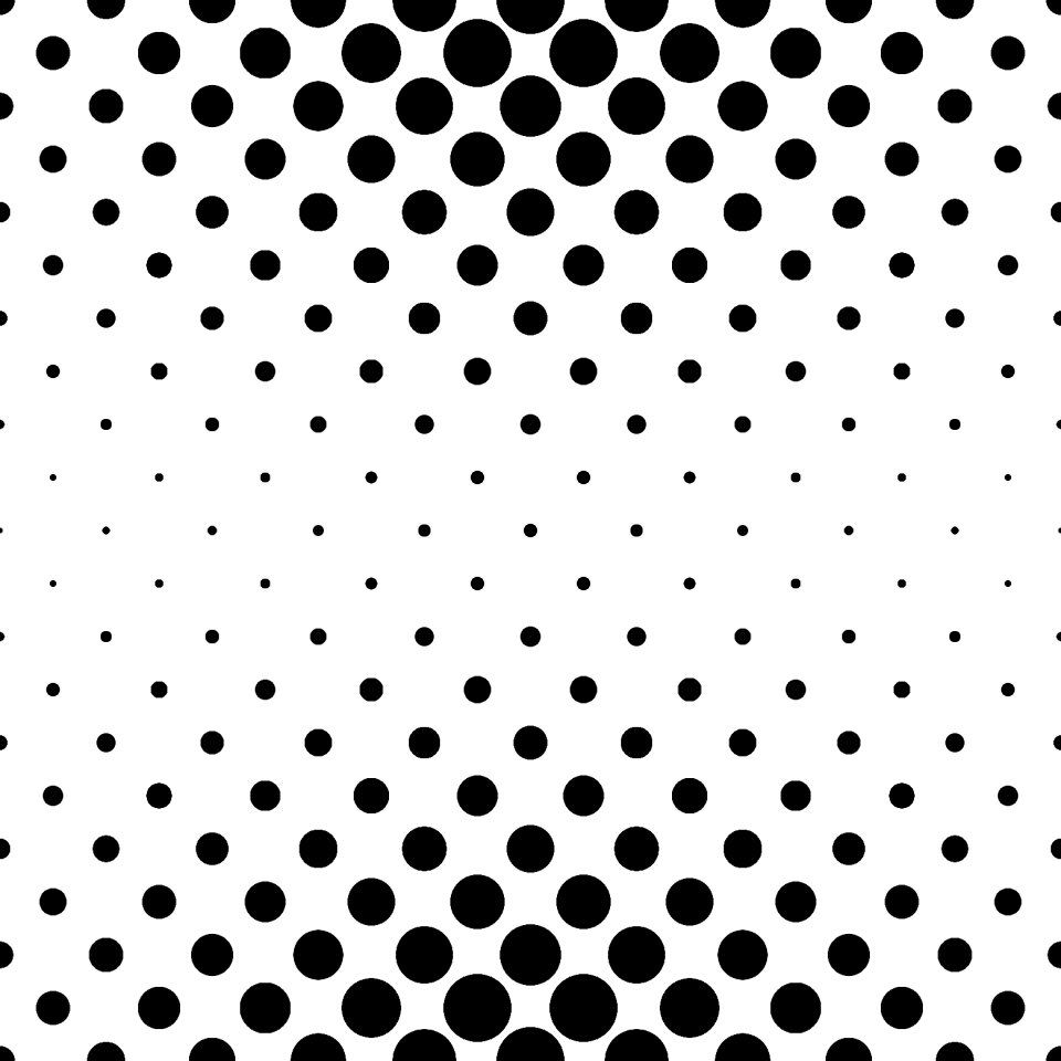 Polkadot white halftone
