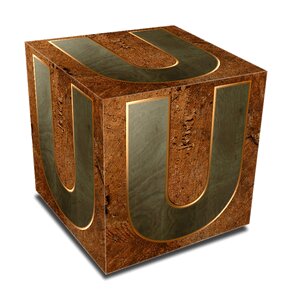 Block 3d brown letter