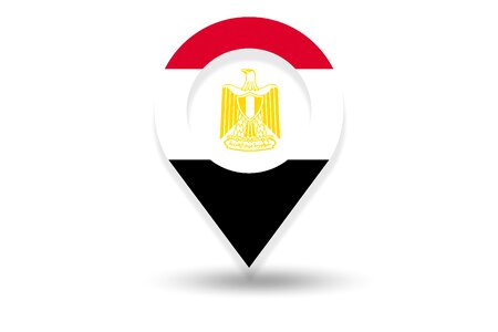 Egypt map egyptian flag