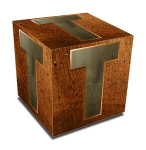 Block 3d brown letter