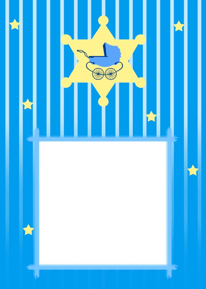 Announcement blue shower Free illustrations
