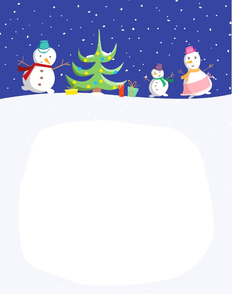 Holiday congratulation winter