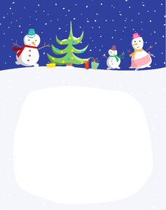 Holiday congratulation winter