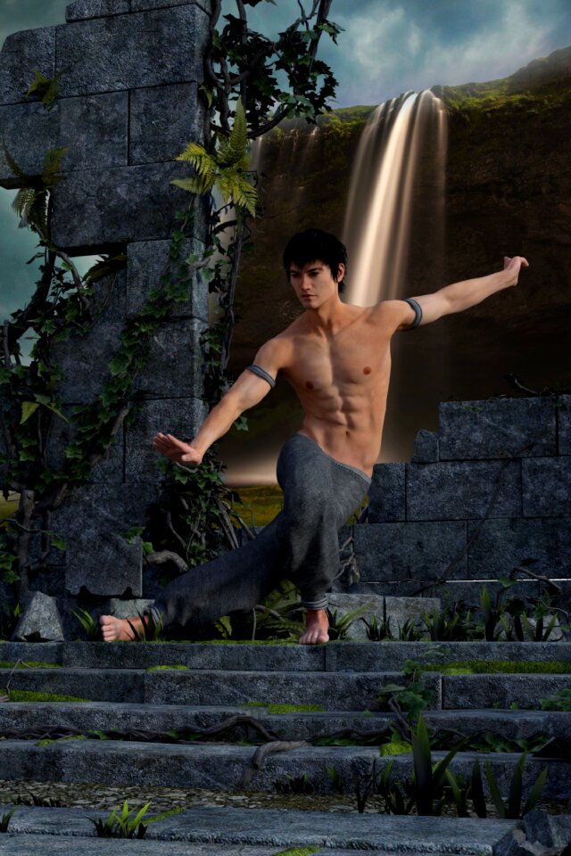 Landscape ruins relaxation
