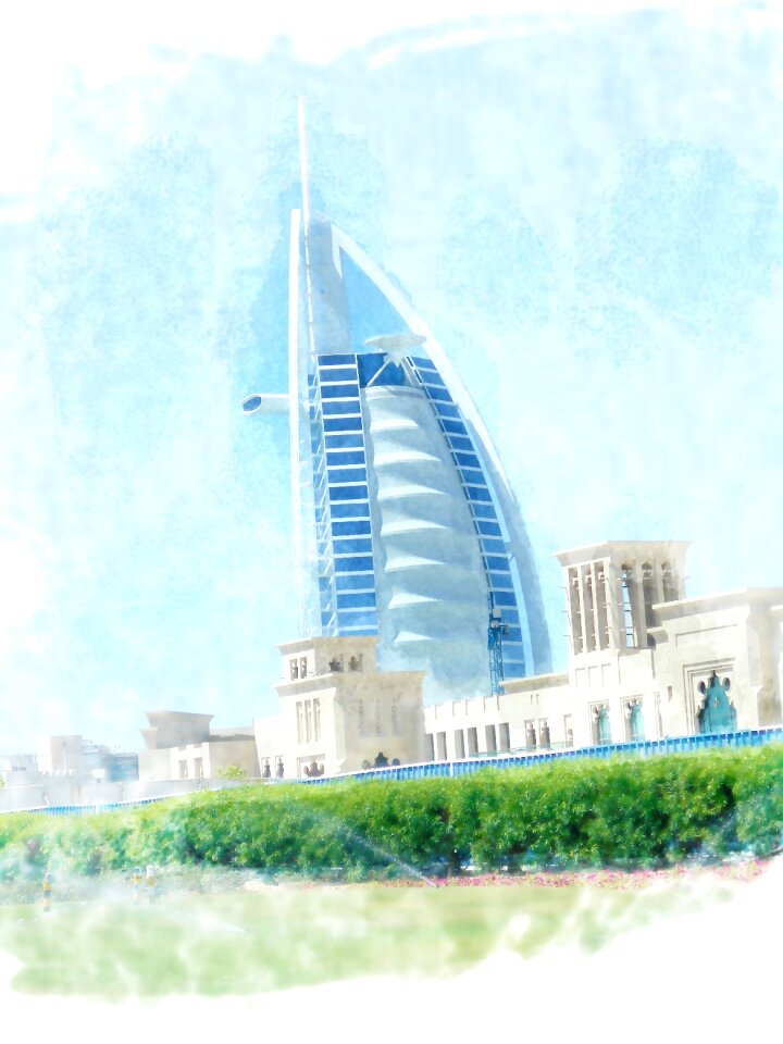 Architecture city skyline