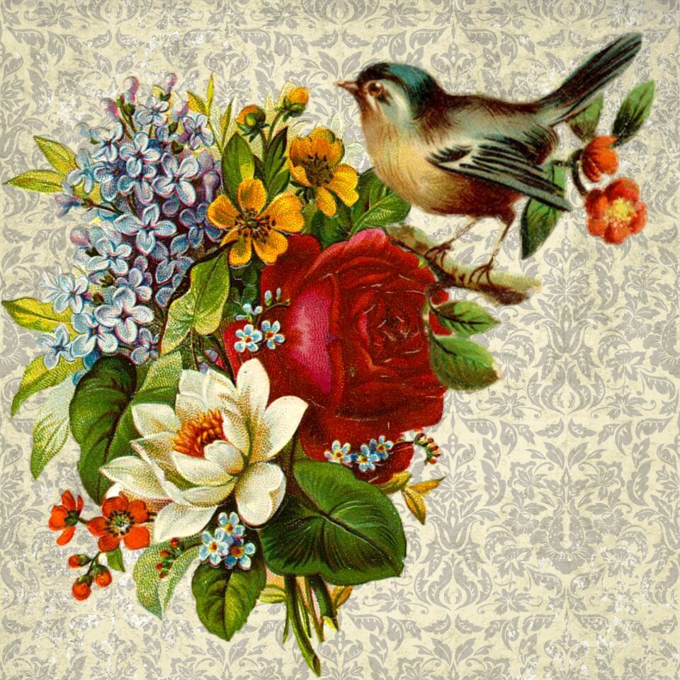 Animal romantic vintage