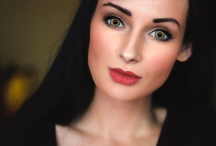 Portrait female brown fashion