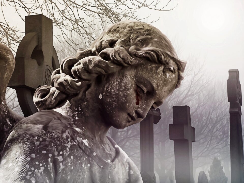 Blood blood tears celtic cross