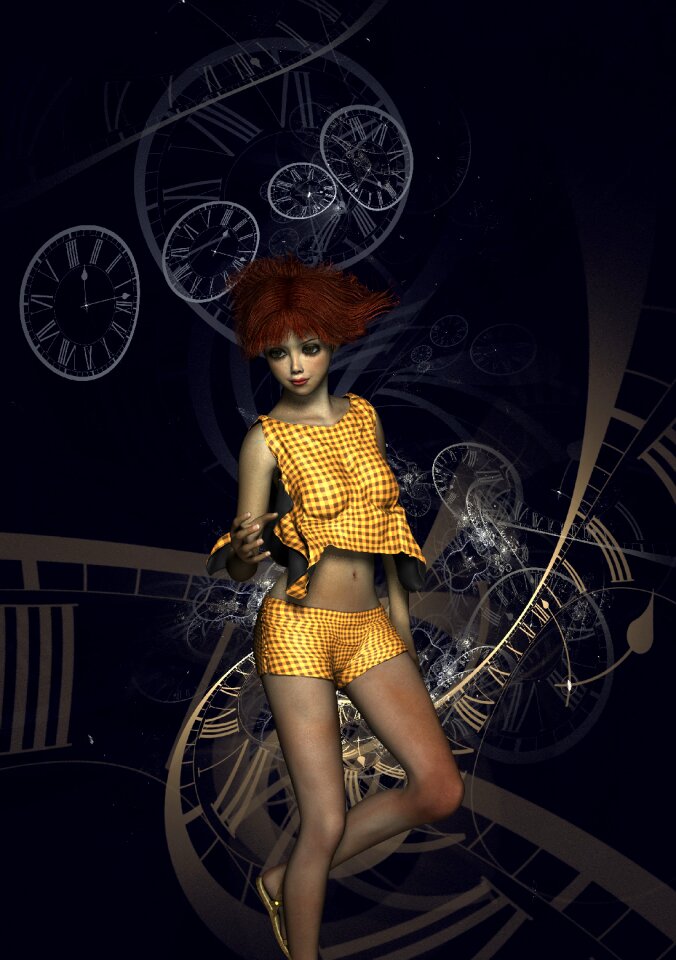 Woman artistic artfully