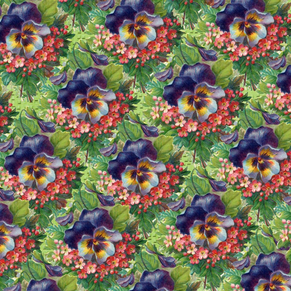 Vintage bouquet purple