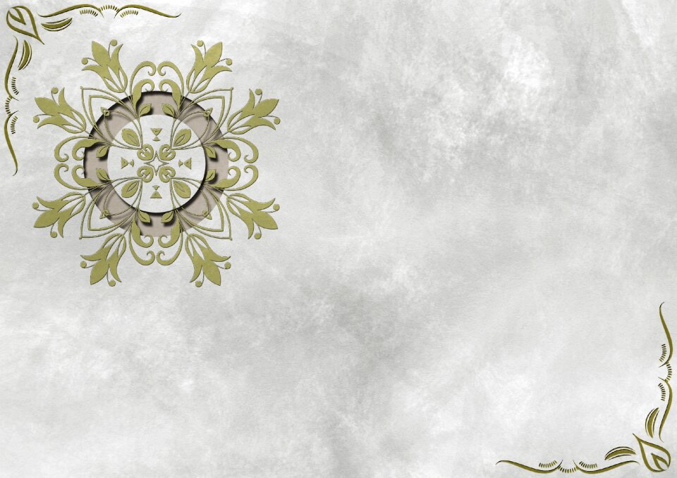 Floral ornaments decorative