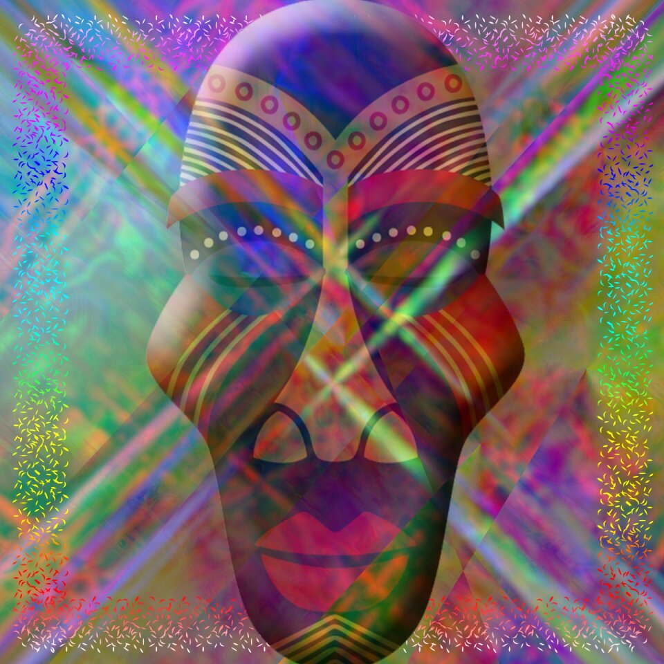 Mysterious colorful background