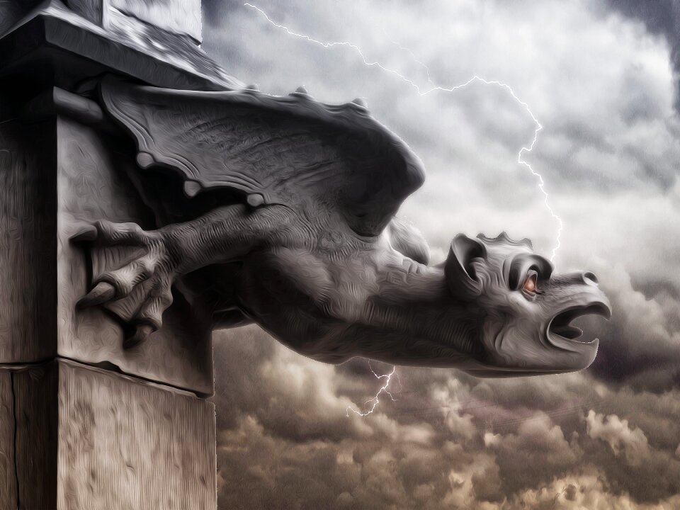 Grey sky dark gothic