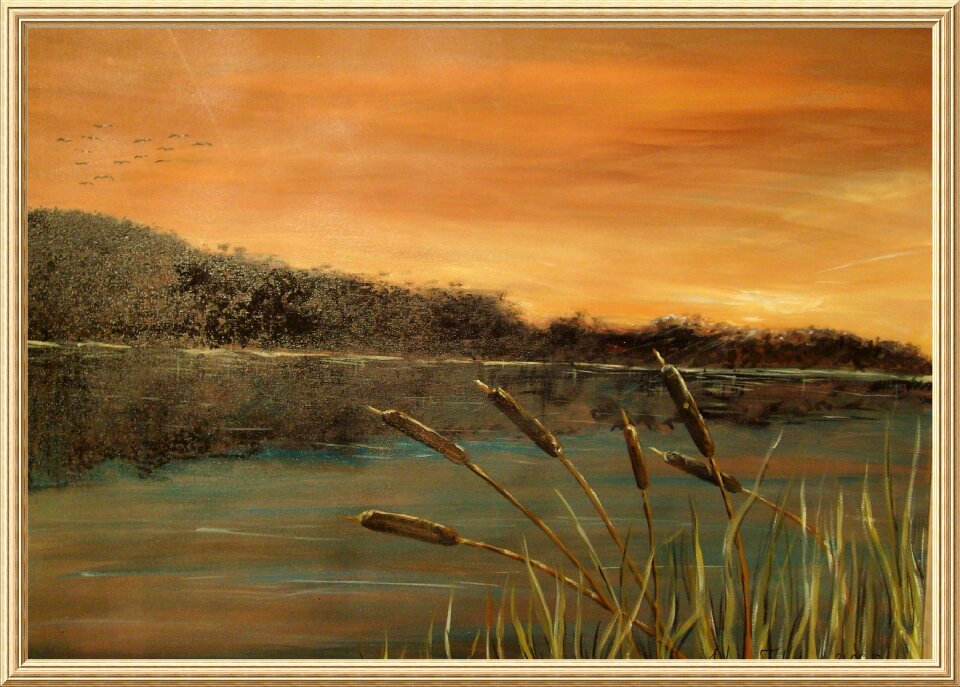 The background scenery painting