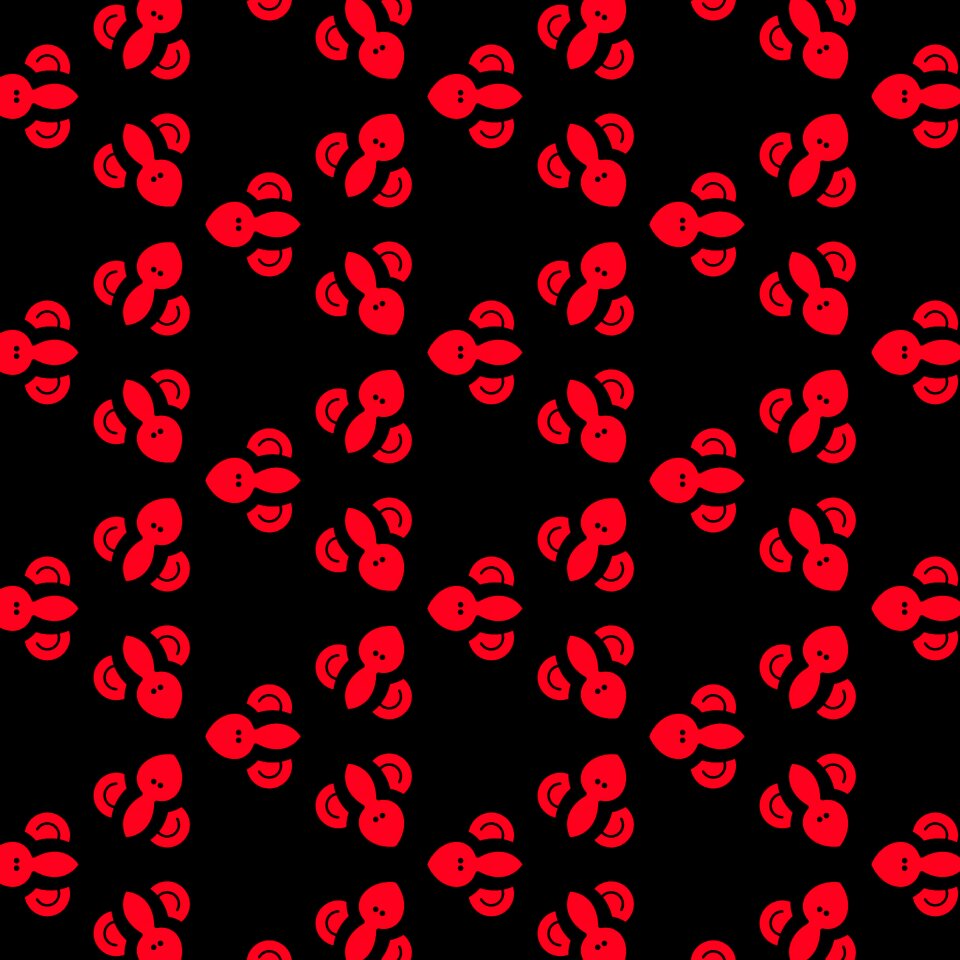 Pattern butterflies black