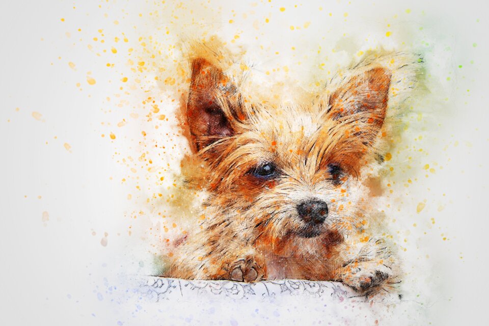 Abstract watercolor vintage
