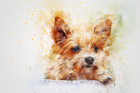 Abstract watercolor vintage