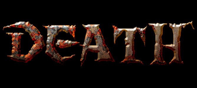 Textured banner decoration