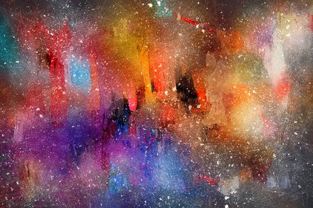 Watercolor vintage colorful
