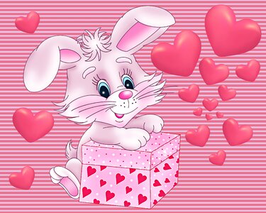 Romantic hearts background