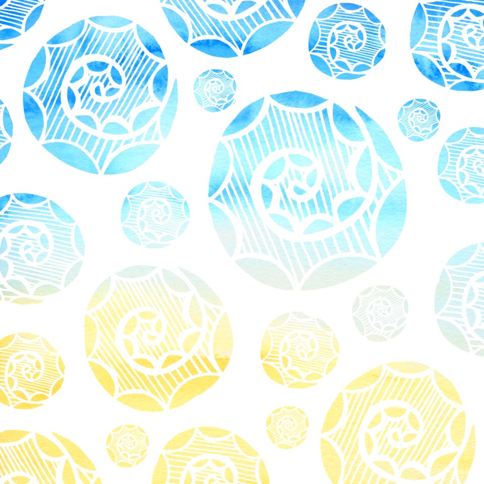 Yellow summer circle