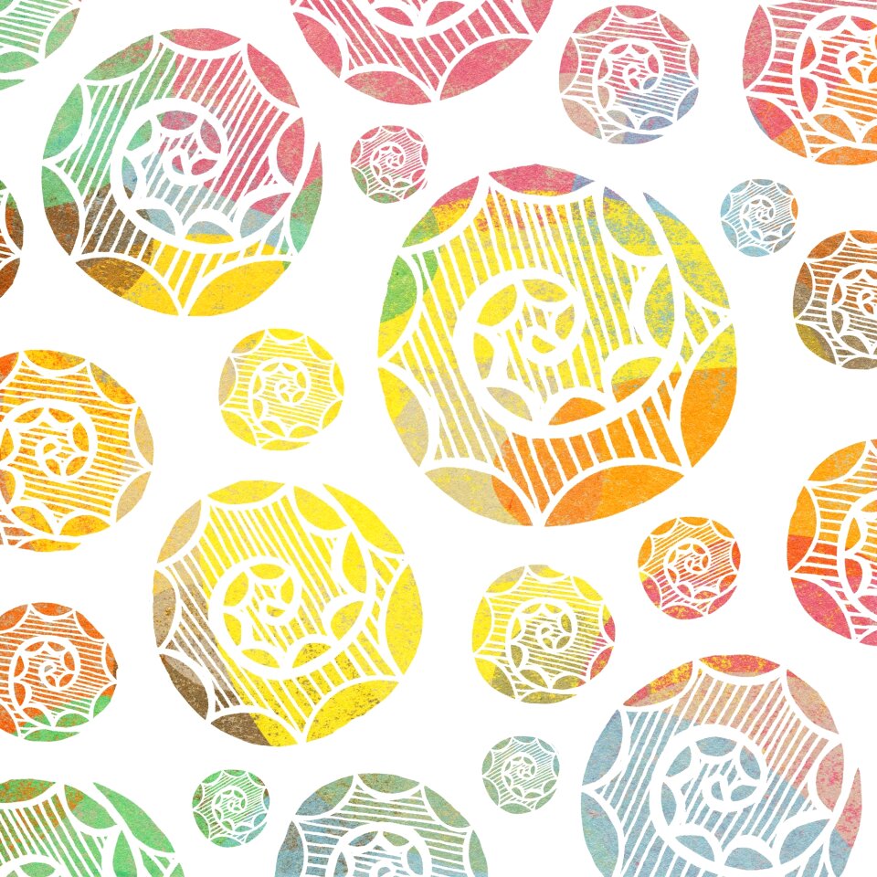 Colorful modern scrapbook
